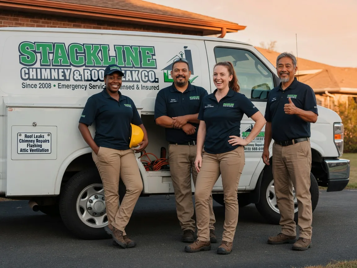 Chimney flashing repair company in Newalla, OK